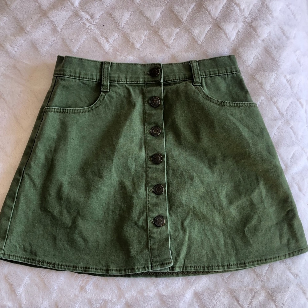 Brandy Melville Green Skirt